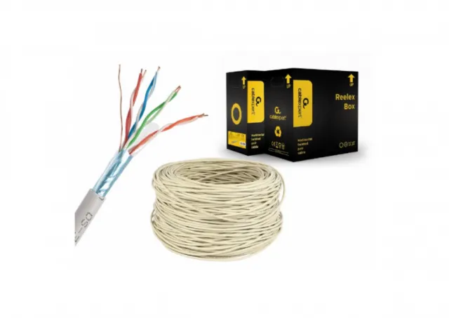 CAT5e FTP LAN cable (CCA), solid, 1000 ft (305 m)