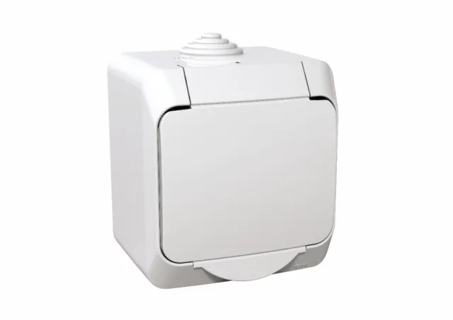 Cedar Plus, uticnica sa uzemljenjem, 16A, IP44, bela Schneider Electric SE WDE000541