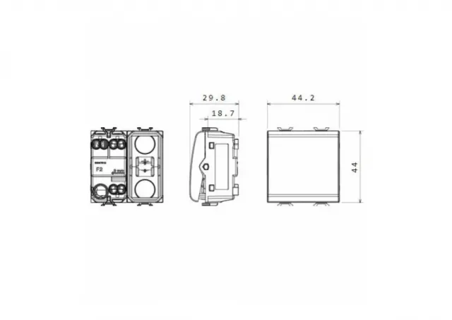 Chorus, 1P prekidac 16A, indikator, izmenjivi s., 2M, beli GW10033