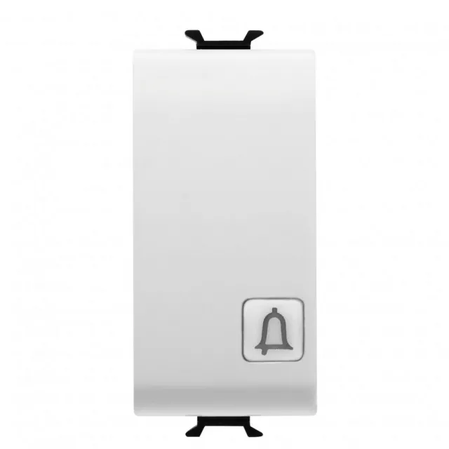 Chorus, taster sa simbolom zvona 16A, 1M, beli GW10153