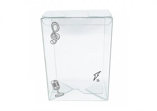 Clear Music Version 4`` Pop Protector With Film On It With Soft Crease Line And Automatic Bot Lock