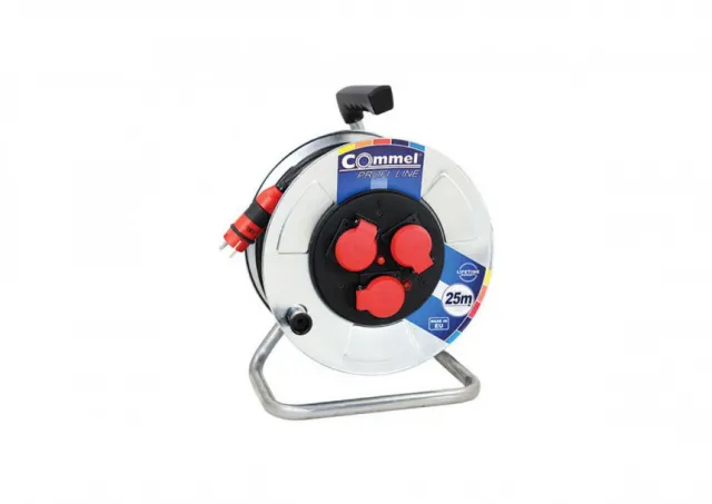 COMMEL ZAGREB D.O.O. Kabl sa motalicom metalni bubanj 280mm monofaz 25m H05RR-F 3G2,5