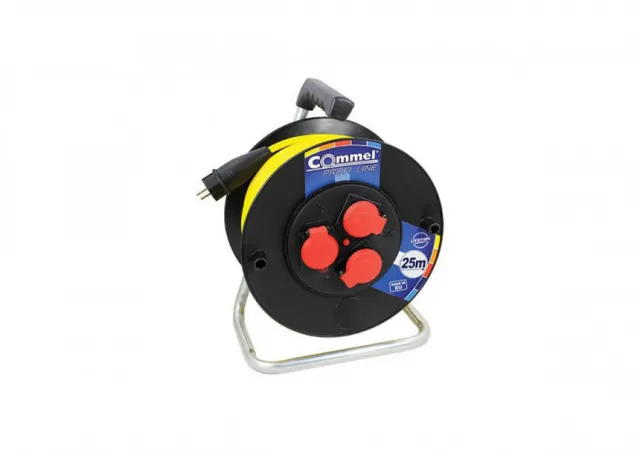 COMMEL ZAGREB D.O.O. Kabl sa motalicom PVC bubanj 280mm monofazna 25m   H05RR-F 3G2,5