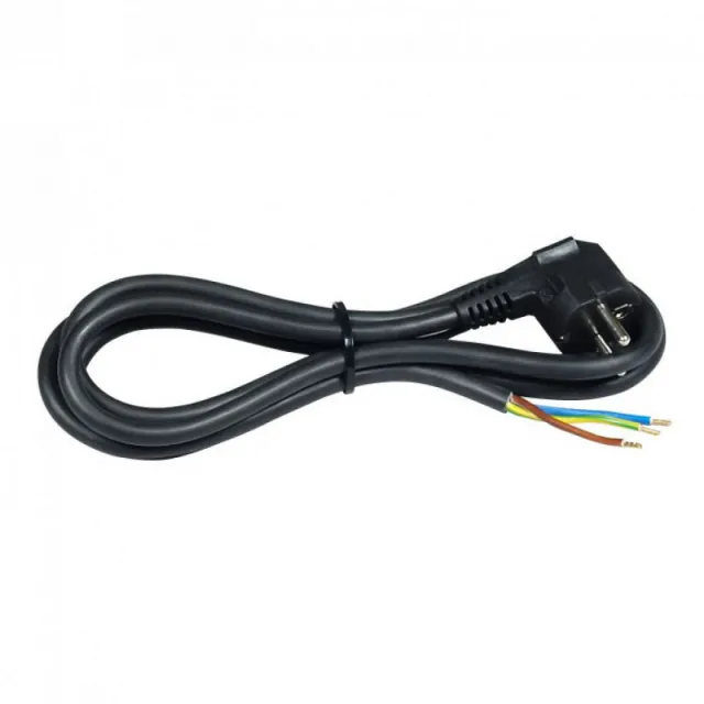 COMMEL ZAGREB D.O.O. Prikljucni kabl 16A 250V 3500W, crni, 1,5m         H05VV-F 3G1,5