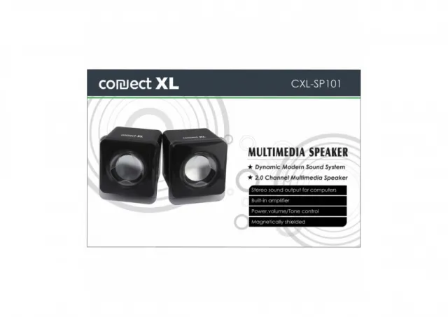 Connect XL Zvučnik, set,  2.0, USB 5V, boja crna - CXL-SP101