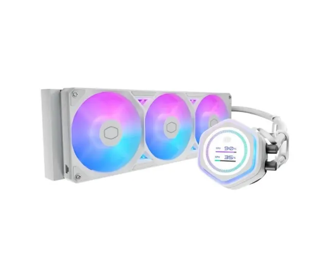 COOLER MASTER MasterLiquid ML 360 Atmos II LCD White vodeno hlađenje belo (MLX-D36M-A25SZ-LW) 