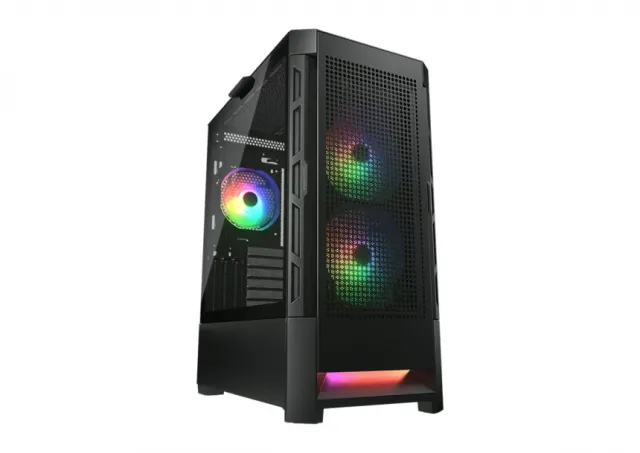 COUGAR DUOFACE RGB PC Case, Mid Tower, Black