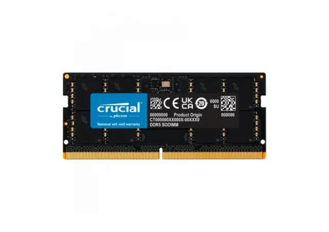 Crucial 32GB DDR5-4800 SODIMM CL40 (16Gbit)