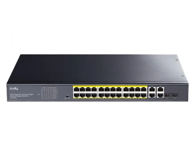 CUDY GS1028PS2 PoE+ 24port Gigabitni switch CUDY GS1028PS2 PoE+ 24port Gigabitni switch 
