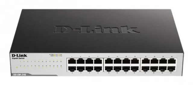 D-Link Switch 24‑Port Gigabit Easy Desktop GO-SW-24G/E