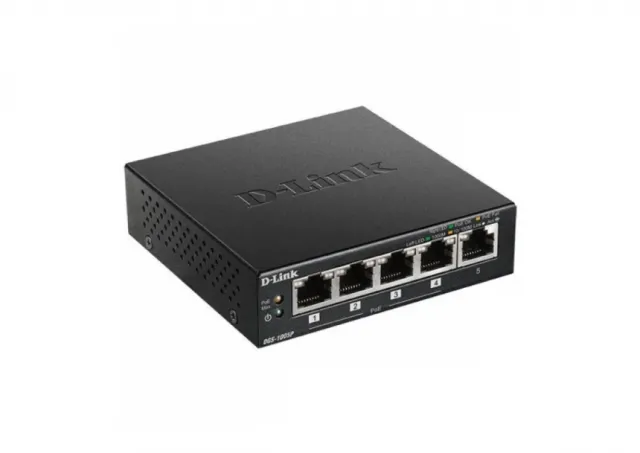 D-Link switch 5P DGS+1005P/E POE+ 60W