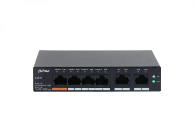 DAHUA CS4006-4ET-60 6-Port Cloud Managed Desktop Switch with 4-Port PoE 
