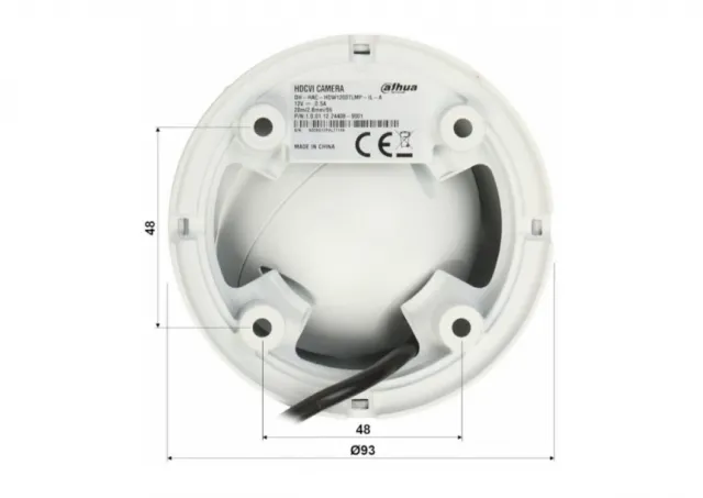 Dahua kamera HAC-HDW1801TLM-IL-A-0360B-S2 2Mpix, HDCVI 2.8-3.6mm, Full HD Mic