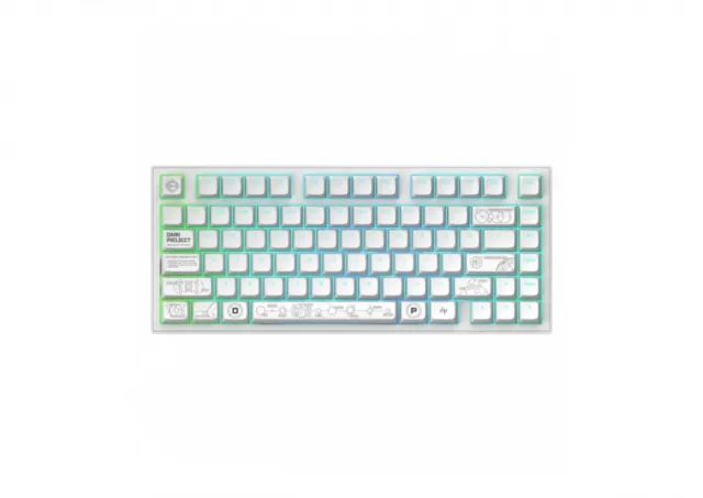 Dark Project ALU Terra Nova White - Wireless Gaming Keyboard (ANSI)