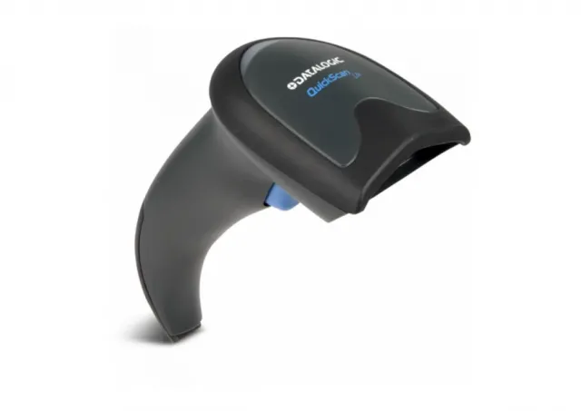 Datalogic QW2100 QuickScan Lite Imager, Black, USB Interface w/ USB Cable and Stand