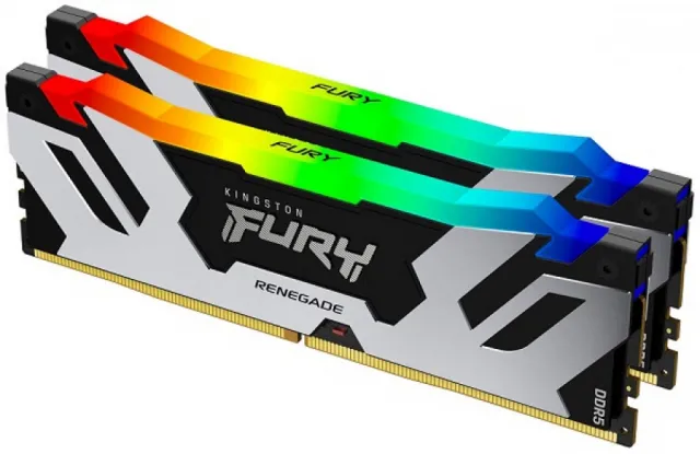 DDR5 32GB (2x16GB) 7200MHz [FURY RENEGADE RGB], Non-ECC UDIMM, CL38 1.45V, 288-Pin 1Rx8, Memory Kit, w/RGB Heatsink