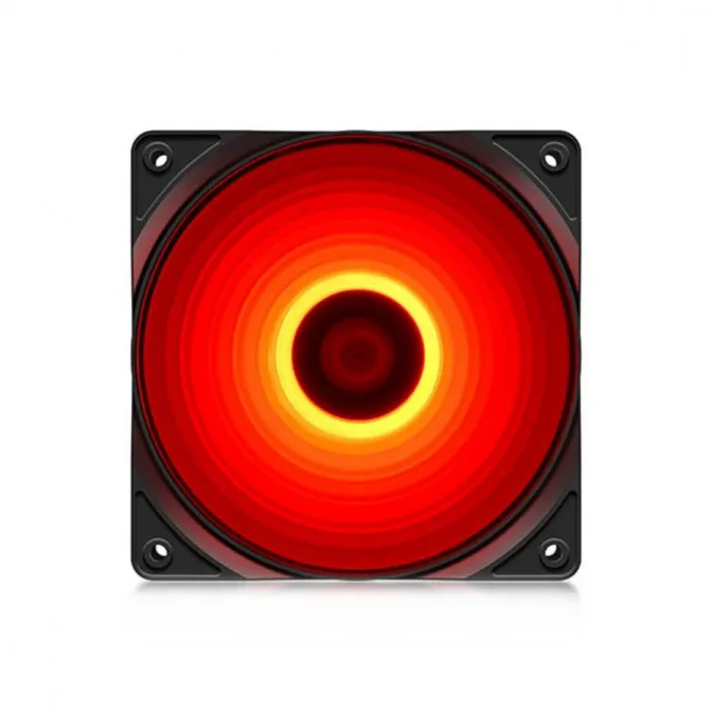 DeepCool RF120R 120x120x25mm ventilator RED LED hydro bearing 1300rpm 49CFM 22dBa