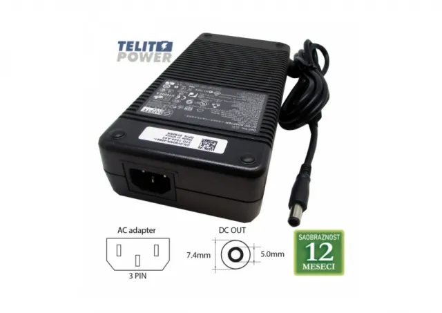 DELL 19.5V-16.9A ( 7.4 * 5.0 )  ADP-330AB D 330W LAPTOP ADAPTER