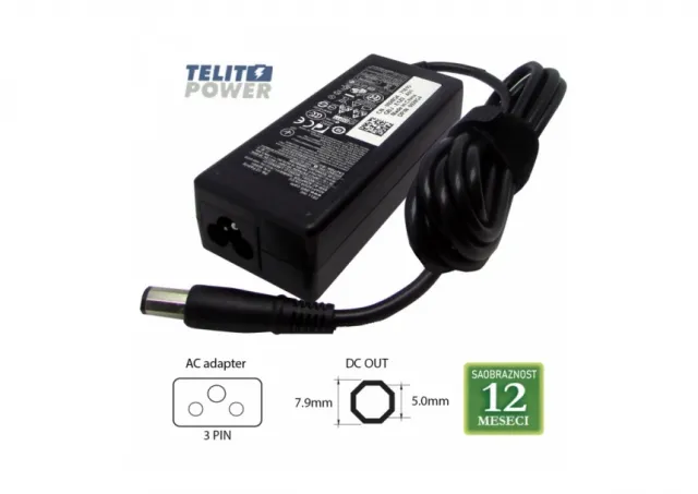 DELL 19.5V-3.34A ( 7.9 * 5.0 ) XPS octagon 928G4 65W LAPTOP ADAPTER