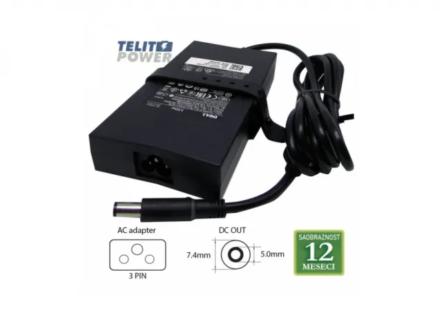 DELL 19.5V-7.7A ( 7.4 * 5.0 ) ADP-150RB B - slim  LAPTOP ADAPTER
