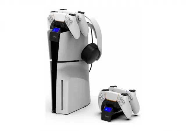 Docking station drzac iPega sa USB punjacem za 2 PS5 Slim kontrolera PG-P5S016