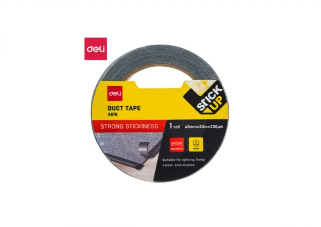DUCT TRAKA DELI 48mmX20m - 230mic CRNA EA616