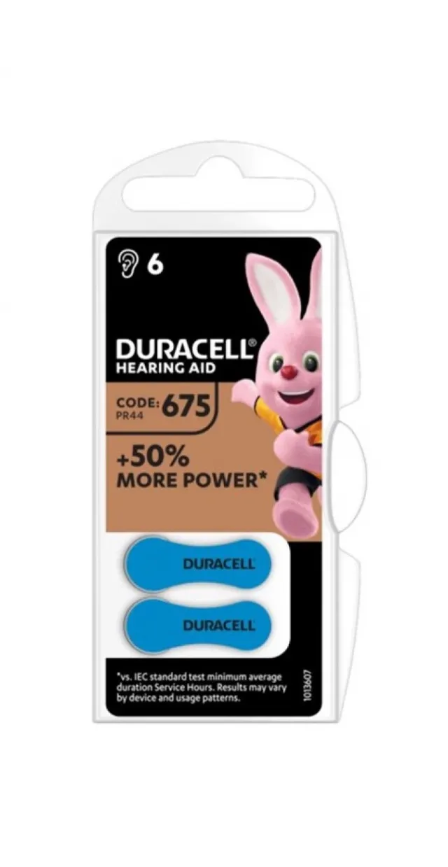 Duracell Hearing Aid 675 1,45V baterija za slusni aparat PAK6