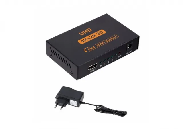 E-Green 2.0 HDMI spliter 1x in - 4x out 4K x 2K Activ
