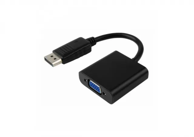 E-Green Adapter DisplayPort (M) - VGA D-sub (F) crni