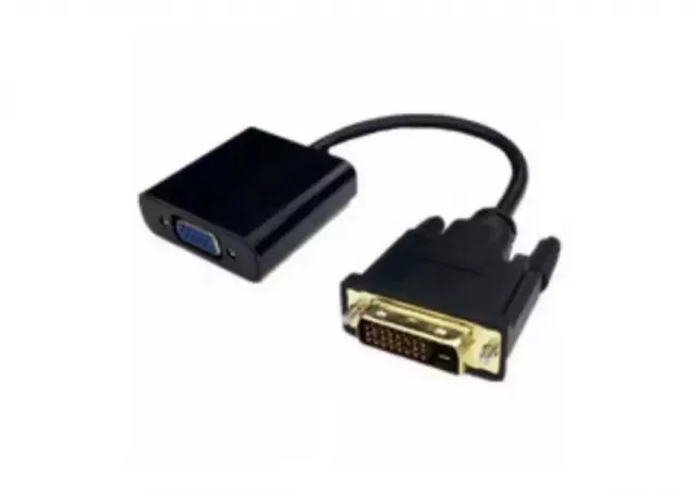 E-Green Adapter - Konvertor DVI-D (24+1) Dual Link (M) - VGA (F) crni 