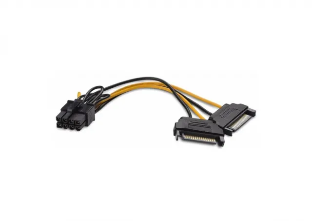E-Green Adapter naponski za PCI Expess VGA (8-pin) - 2x Sata