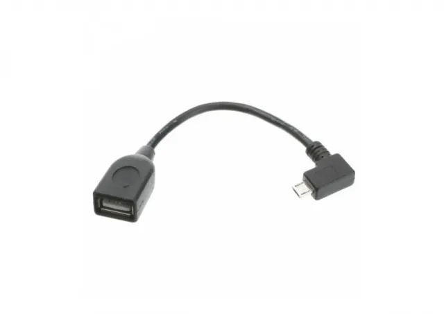E-Green Adapter USB 2.0 (F) - Micro 5pina (M) - OTG  0.15m crni