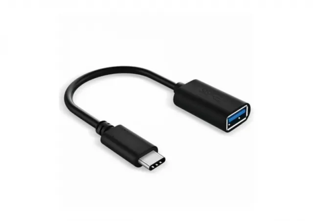 E-Green Adapter USB 3.0 (F) - USB 3.1 Tip C (M) - OTG 0.15m crni