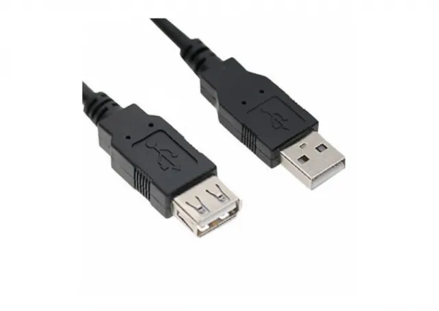 E-Green Kabl 2.0 USB A - USB A M/F (nastavak) 3m crni