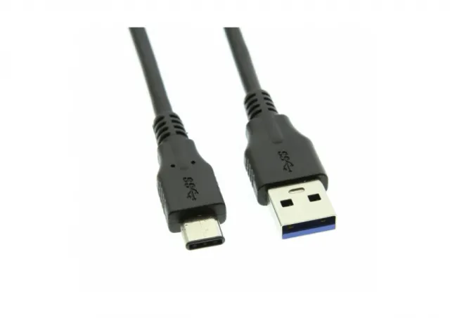 E-Green Kabl 3.0 USB A - USB 3.1 tip C M/M  1m crni