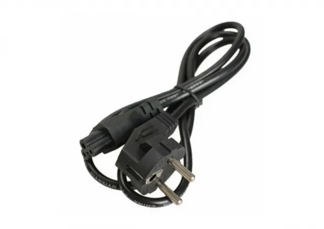 E-Green Kabl naponski za LAP TOP - Detelina 1.8m crni