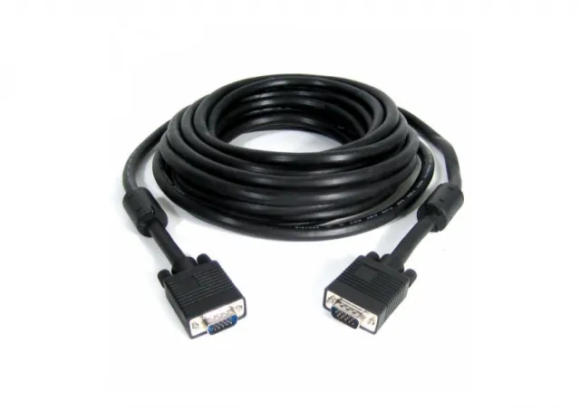 E-Green Kabl VGA D-sub M/M 20m HQ sa feritima crni
