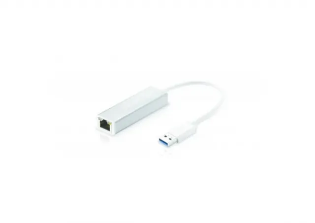 E-Green Mrežni Adapter USB 3.0 (M) - Gigabit ethernet RJ-45 (F) beli