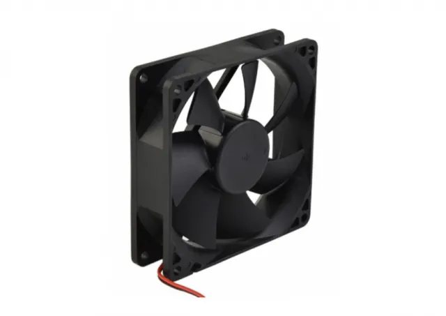 E-Green Ventilator za kuæište 80x80x25mm na molex, crni 