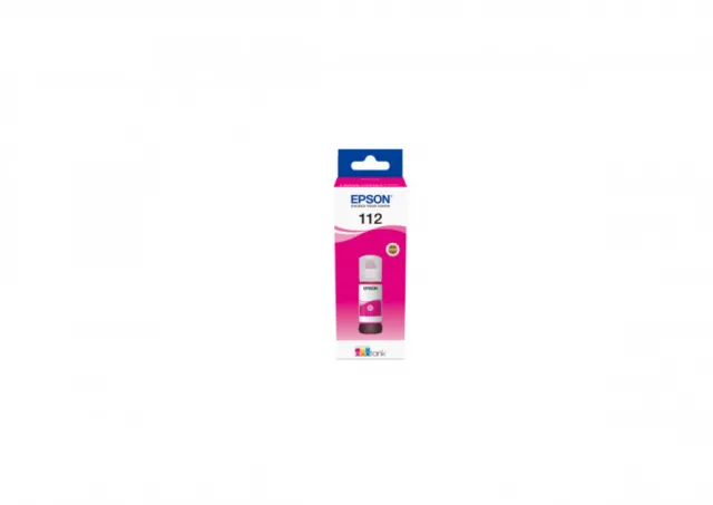 Epson 112 EcoTank Pigment Magenta ink bottle