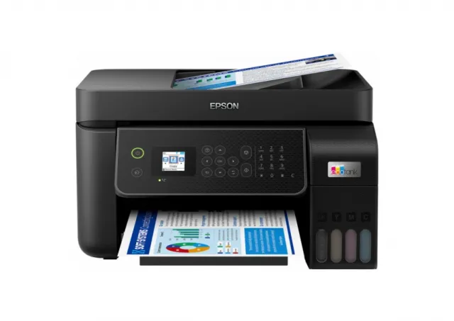 Epson C11CJ65412 L5310 EcoTank, print-scan-copy-fax, Color, A4, 5760X1440, Wi-Fi, LAN, ADF, LCD, Manual Duplex