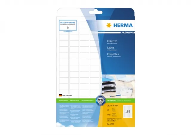 Etikete 25,4x10 1/25 Herma 