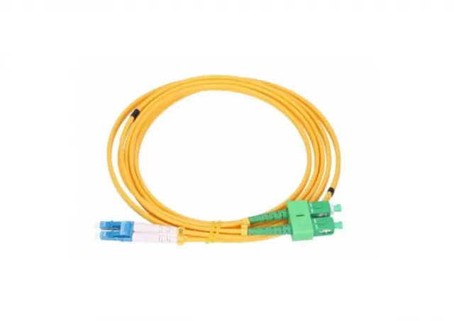 ExeLink patchcord LC/UPC-SC/APC SM, Duplex, G657A, 3mm, 0,5 m