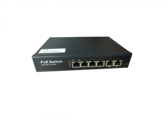 ExeLink SF1006TUBP switch 1x10/100 Base-TX(POE++), 3x10/100 Base-TX(POE/POE+), 2x10/100 Base-TX