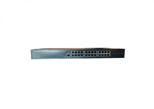 Exelink SGX3528-V2 switch za Rack sa 24x10/100/1000 Base-T, 4x1G/10GE Base-X SFP+ porta