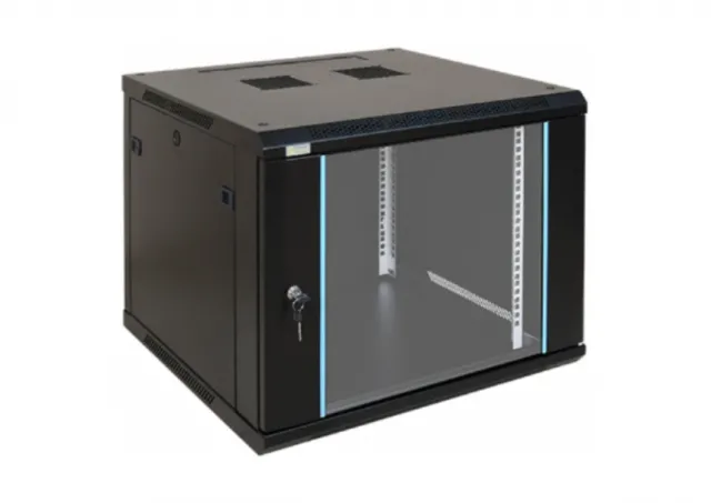 EXO:N Zidni rack ormar, 600mm×450mm×9U, crni