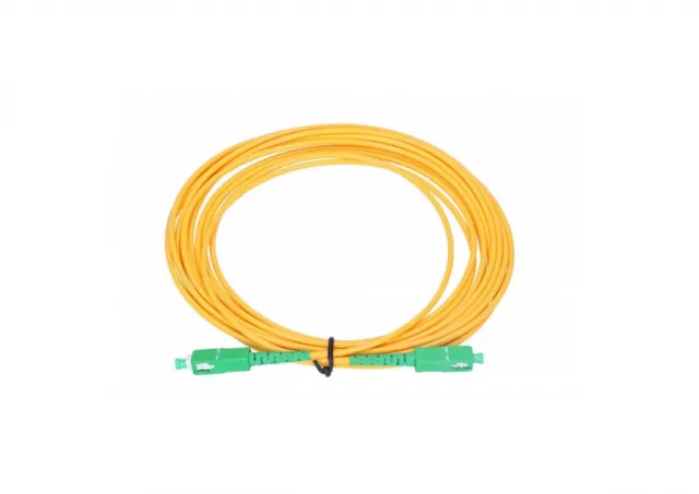 Extralink Patchcord SC/APC-SC/APC, SM, G652D, Simplex, 3.0mm 0.5m