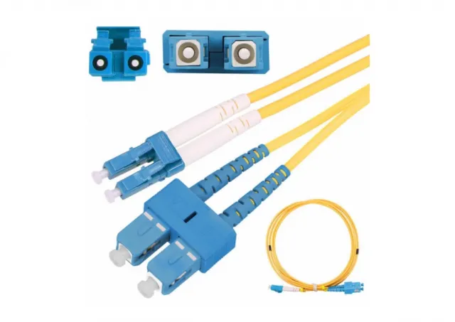 Extralink Patchcord SC/UPC-LC/UPC, SM, G652D, Duplex, 3.0mm 1.0m