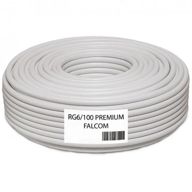 Falcom Koaksijalni kabl RG-6, CCS, 100dB, pak. 100 met. - RG6/100-PREMIUM