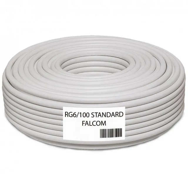 Falcom Koaksijalni kabl RG-6, CCS, 90dB, pak. 100 met. - RG6/100-STANDARD
